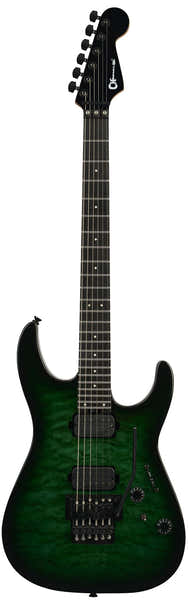 Charvel Pro-Mod Plus Dinky DK24 HH FR QM EB Ebo Verde Esmeralda Velado