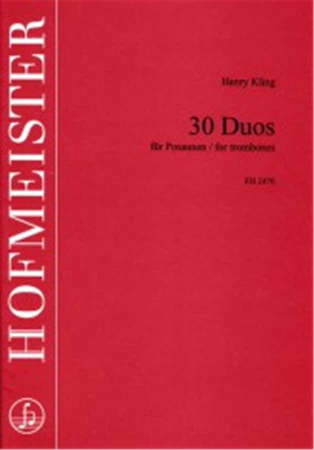 Henry Kling - 30 Duos - Trombone