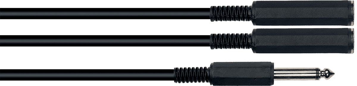 2 Jacks Hembra Mono a 1 Jack Macho Mono