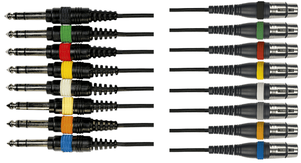 Octopar 8 Jack Estéreo 8 XLR Hembra 3 M