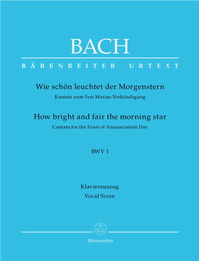 J.S. - Wie Schon Leuchtet Der Morgenstern Cate Bwv 1 - Ch Piano