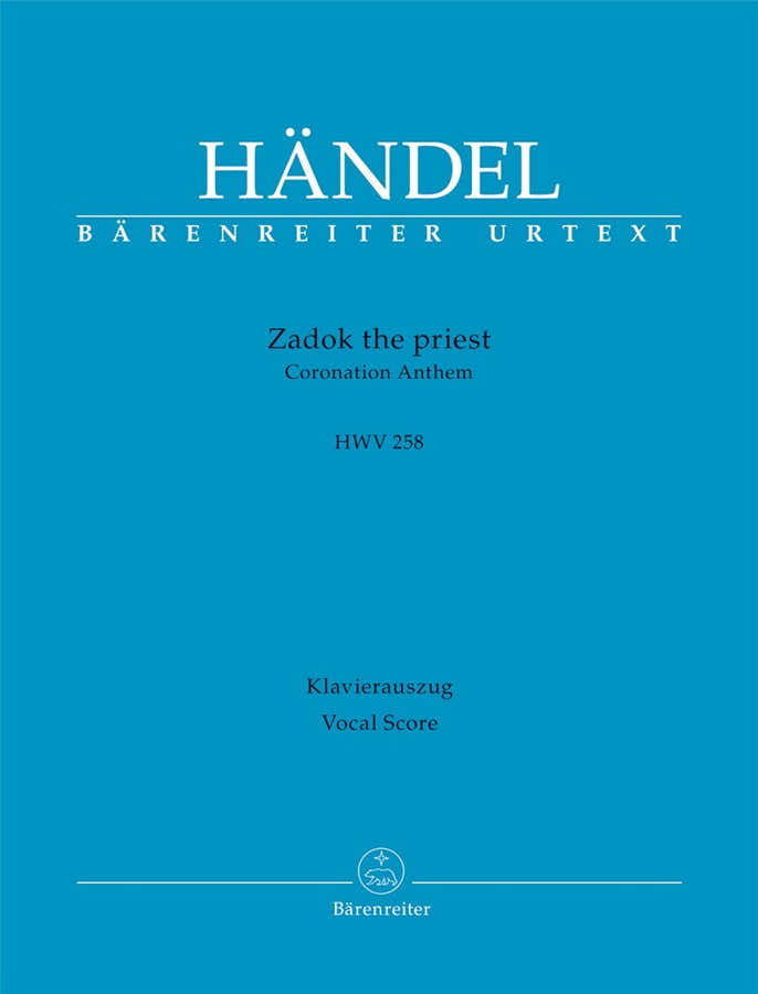 Handelg.f. - Zadok The Priest HWV 258 - Vocal Score