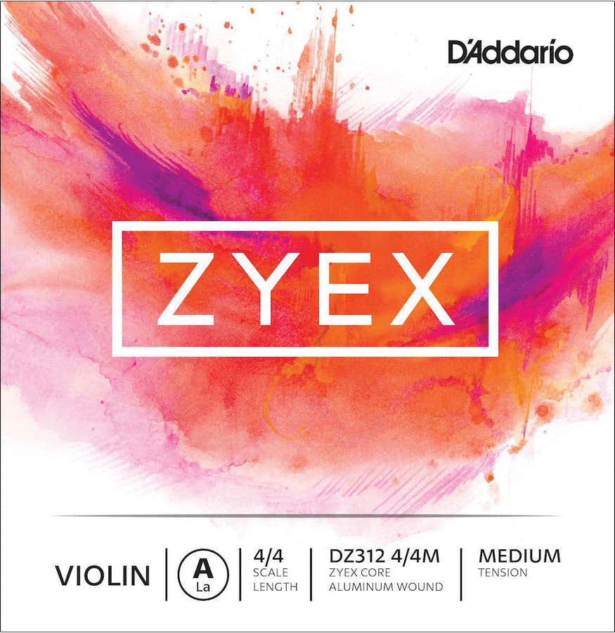 4/4 ZYEX VIOLIN SINGLE A STRING SCALE MEDIUM TENSION