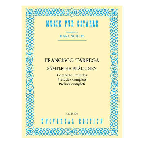 TARREGA FRANCISCO - COMPLETE PRELUDES - GUITAR