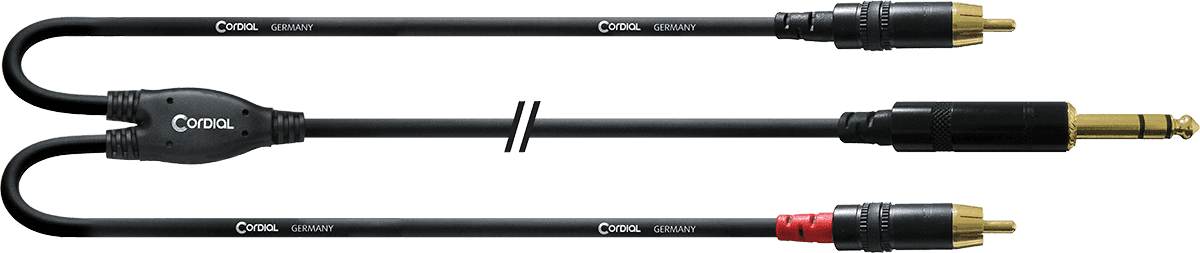 Cable Y Divisor Jack Estéreo/2 RCA 3 M