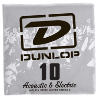 ELECTRIC STRINGS NICKEL PLATED STEEL UNIT SOLID STEEL 010