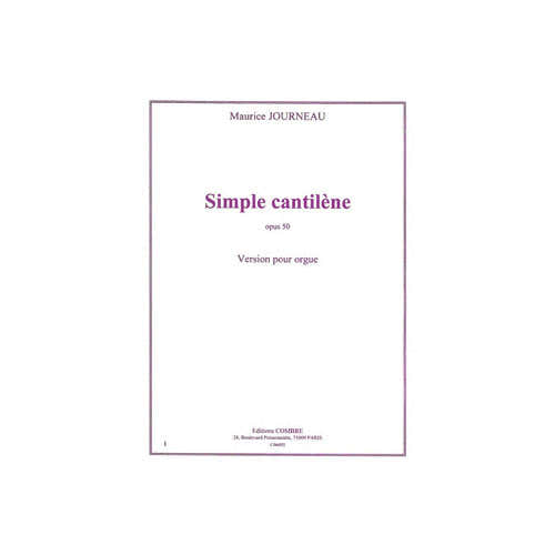Journeau - Simple Cantilène Op. 5 - Orgue