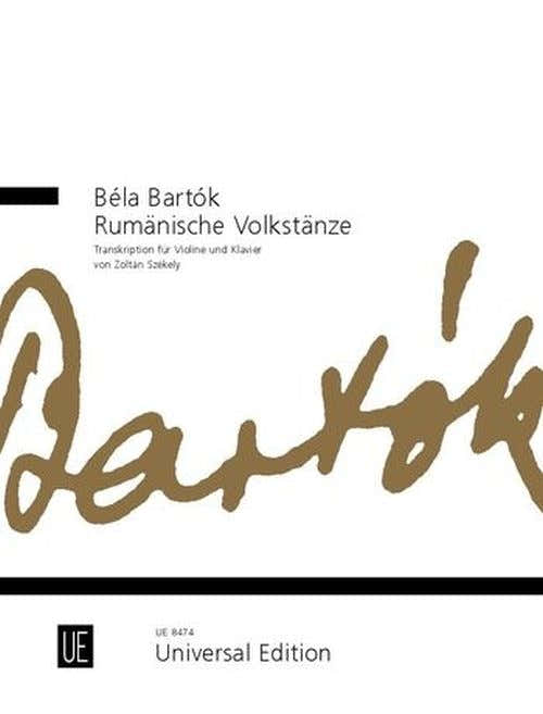 BARTOK BELA - DANSES ROUMAINES - VIOLON PIANO