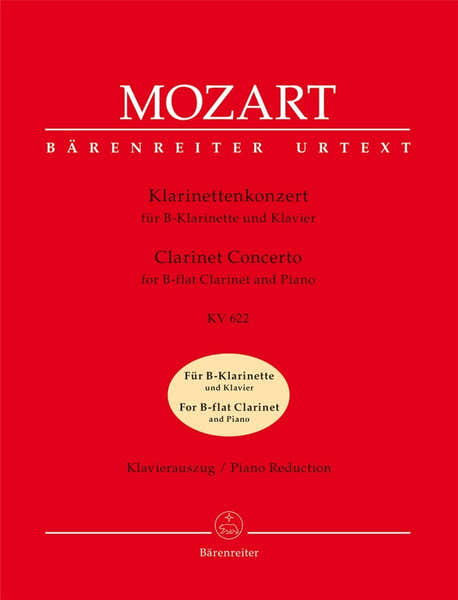 Moz W.A. - Concerto En La Majeur Kv 622 - Clarinette Sib Piano