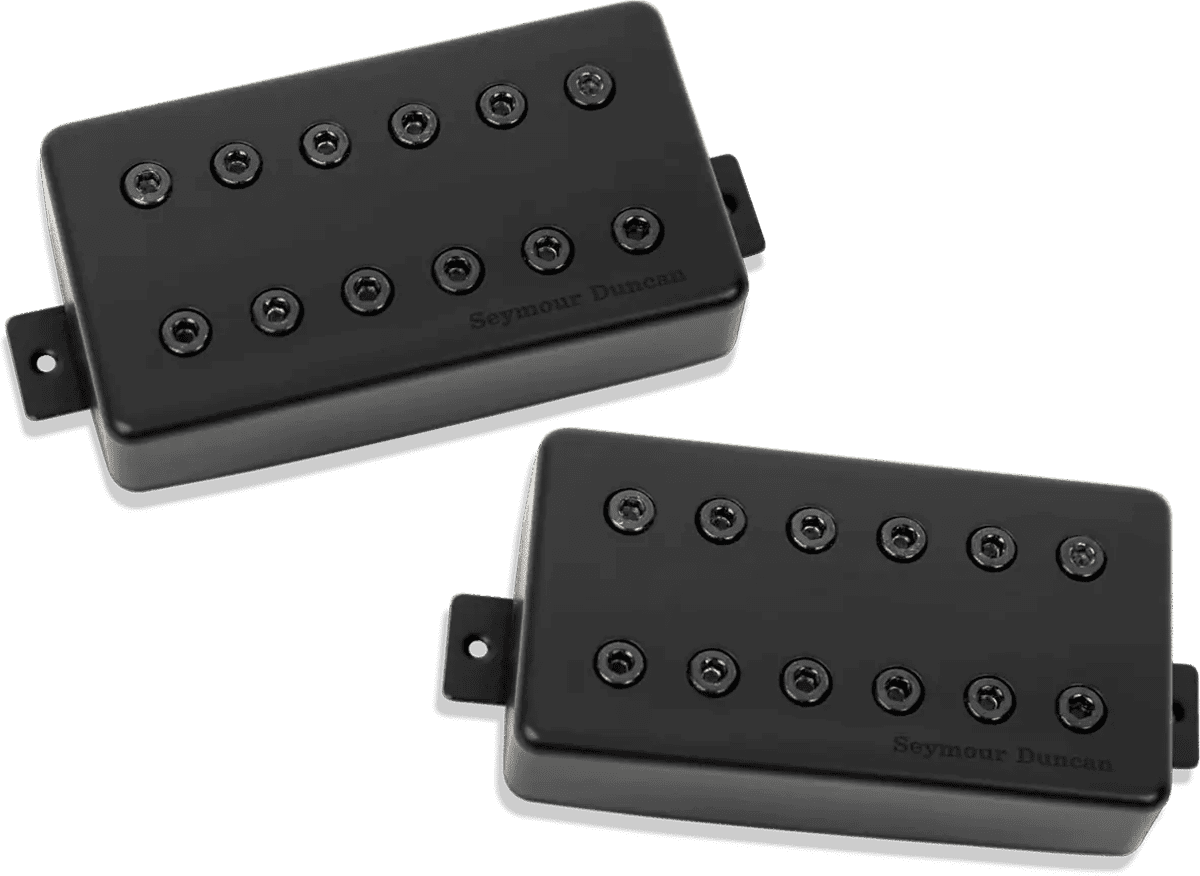 HUMBUCKER PICKUP SET SIGNATURE MARK HOLCOMB SCARLET AND SCOURGE BLACK