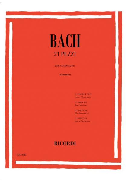 Bach J.S. - 21 Pezzi - Clarinette