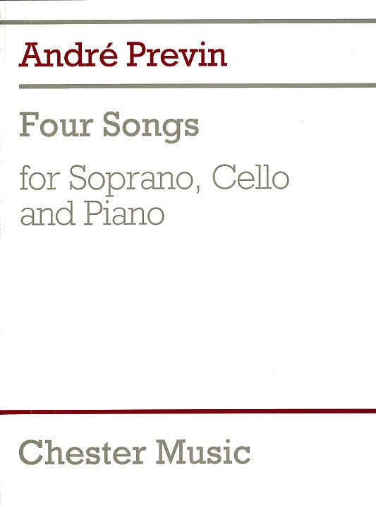 FOUR SONGS FOR SOPRANO CELLO AND PIANO - CELLO