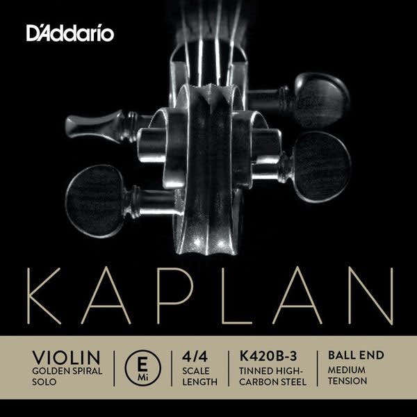4/4 KAPLAN GOLDEN SPIRAL SOLO BALL END VIOLIN SINGLE E STRING SCALE MEDIUM TENSION