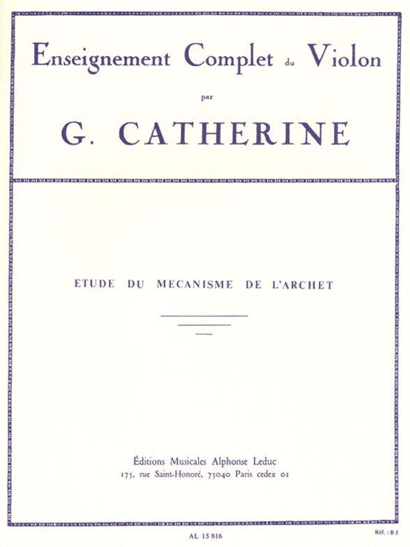 Études Du Mécanisme De L'Archet