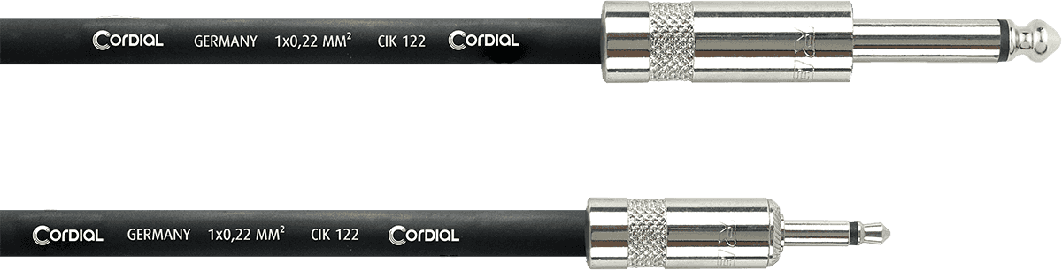 MODULAR PATCH CABLE JACK MINIJACK MONO 1 M