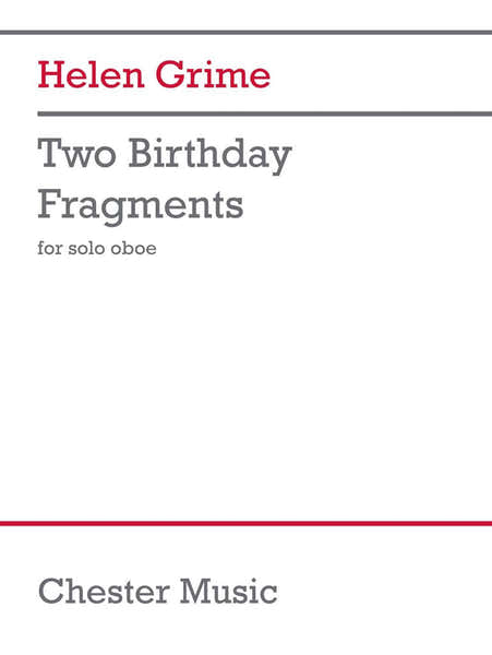 Grime - Two Birthday Fragments - Hautbois Solo