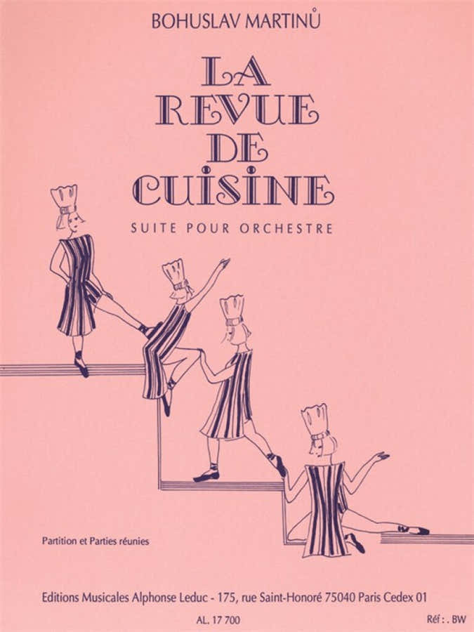Martinu Bohuslav - La Revue De Cuisine - Suite para Orquesta - Partitura y Partes Separadas