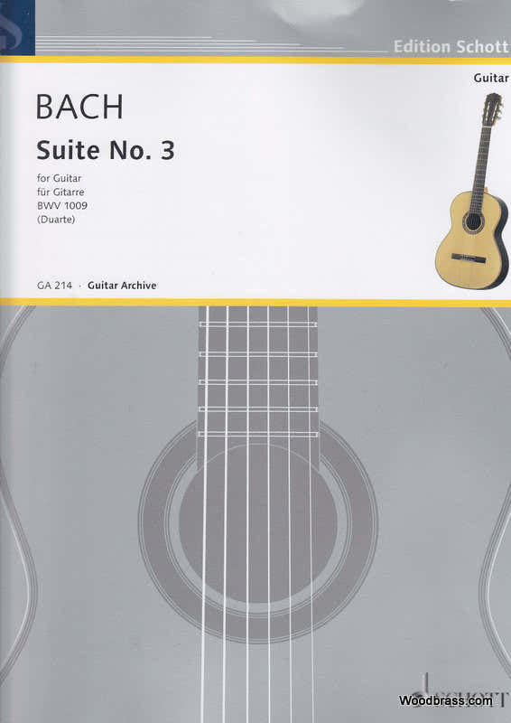 BACH J. S. - CELLO-SUITE N 3 - GUITARE