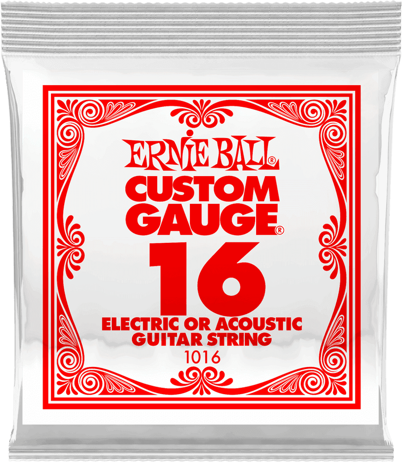 .016 PLAIN STEEL ELECTRIC OR ACOUSTIC GUITAR STINGS