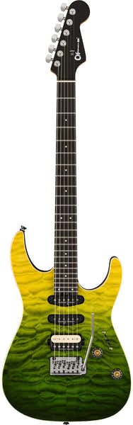 Pro-Mod Plus Dinky DK24 HSS 2PT EB QM Ebo Degradado Zombi