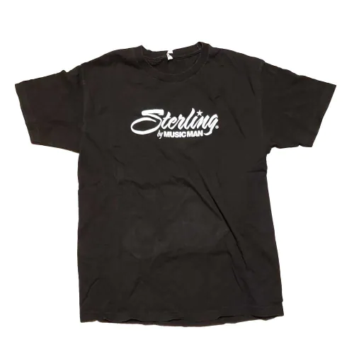 T-Shirt Sterling Logo01 Man Black Size L