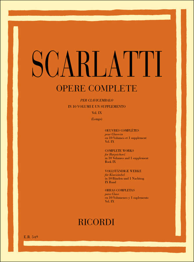 SCARLATTI D. - OPERE COMPLETE VOL.9 - CLAVECIN