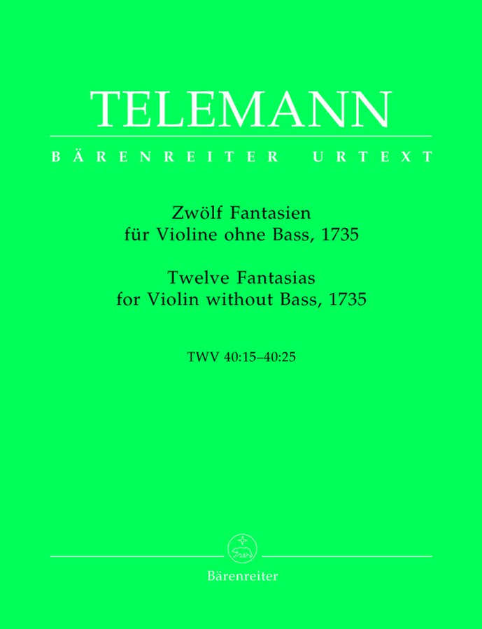 TELEMANN G.P. - 12 FANTAISIAS TWV 40:14 40:25 - VIOLIN
