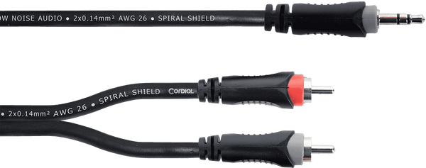 Cable Y Mini-jack Estéreo / 2 RCA 3 M