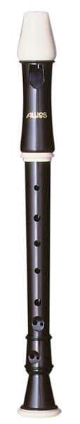 FLAUTA DE PICO SOPRANO DE PLASTICO NEGRO Y NATURAL 205A