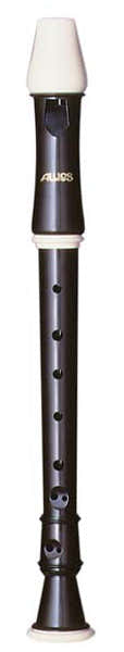 FLAUTA DE PICO SOPRANO DE PLASTICO NEGRO Y NATURAL 205A