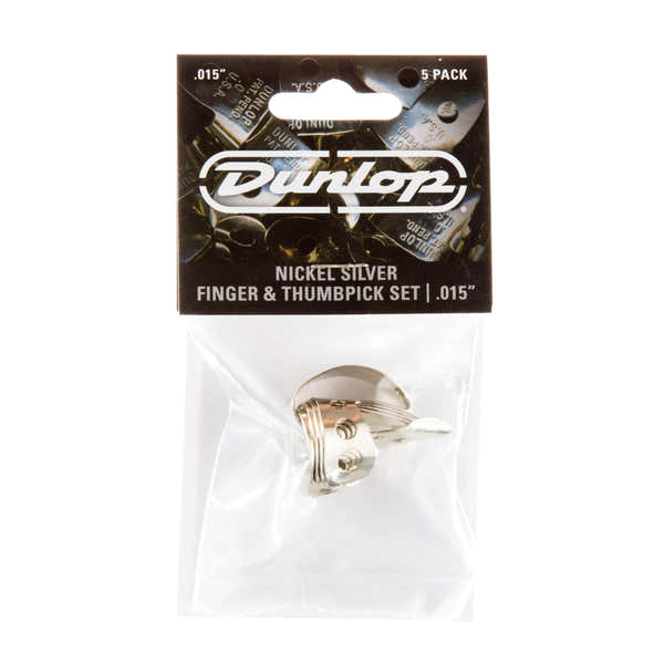 Dunlop 5 x 0,015in Fingerpick Nickel