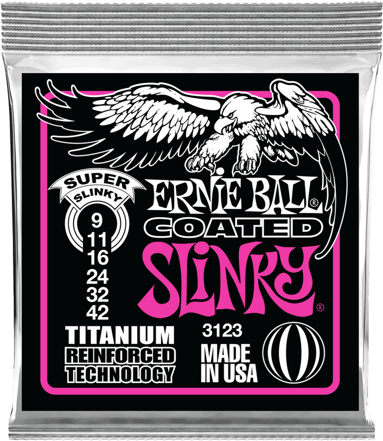 3123 Super Slinky de titanio recubiertas 9-42