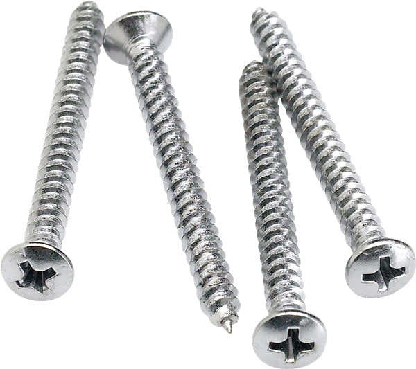 Tornillos de montaje del mástil (4) (cromo)