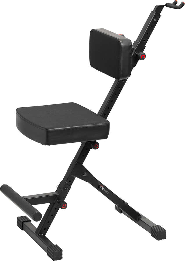 Asiento Deluxe Ajustable y Soporte para Guitarra