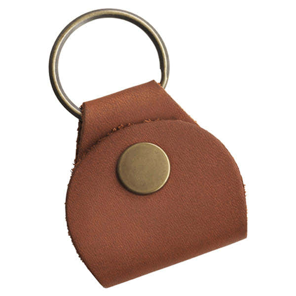 Llavero porta púas de cuero Premium (Marrón) Llavero