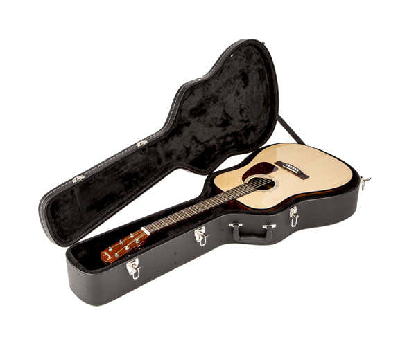 Estuche Folk Dreadnought Flat-top Negro
