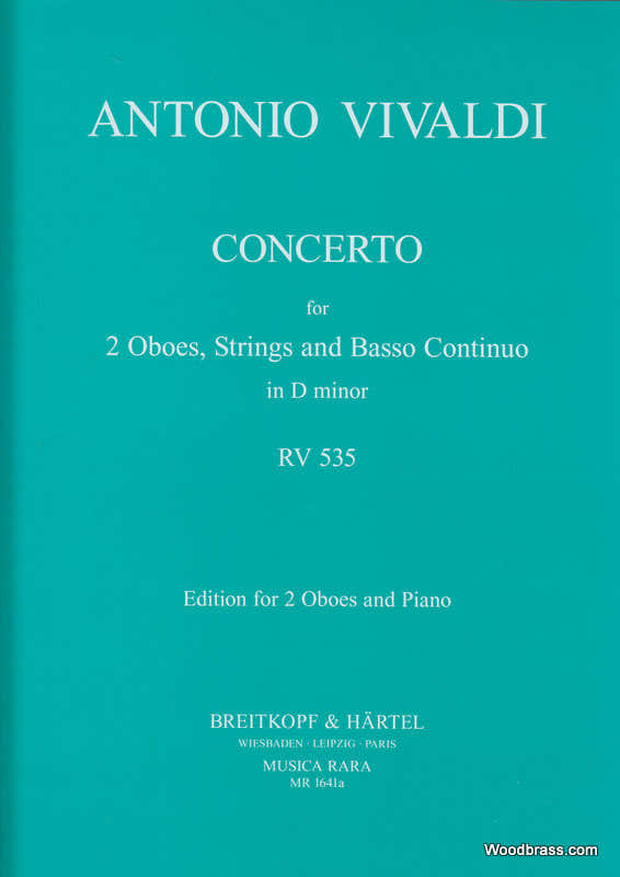 Vivaldi Onio - Concerto In D Rv 535 - 2 Oboe, Piano