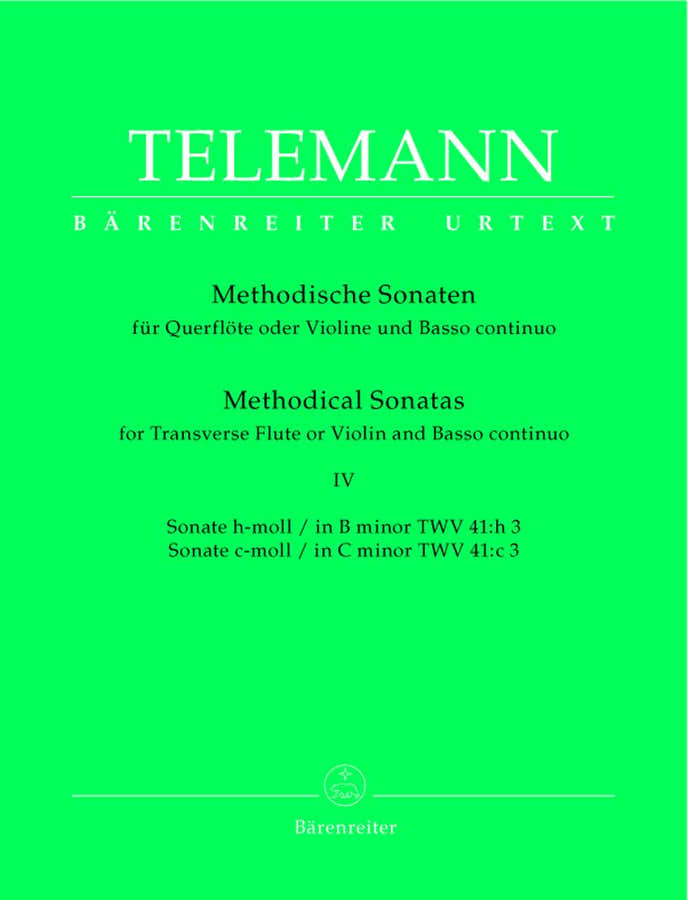 Telemann G.P. - 12 Methodische Sonaten Vol.4 - Flute Ou Violon Basse Continue