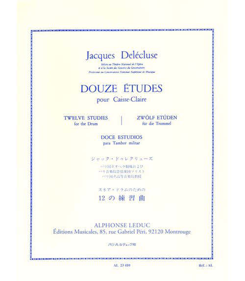Delecluse Jacques - 12 Estudios para caja