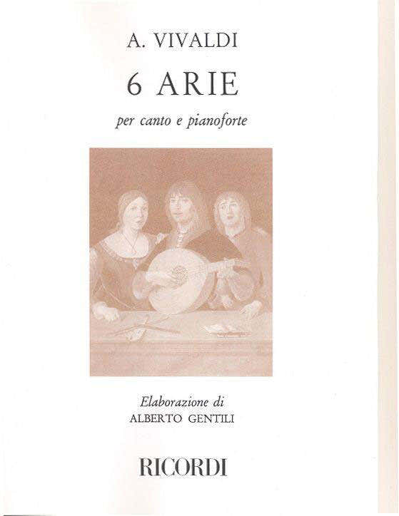 VIVALDI A. - 6 ARIE - CHANT ET PIANO