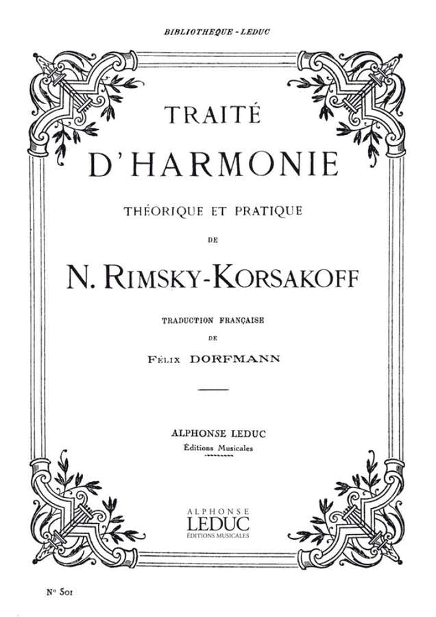 RIMSKY-korsakov N. - Traite D'harmonie Theorique et Pratique