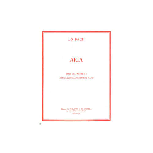 Bach - Aria Extr. De La Suite En Ré - Clarinette et Piano