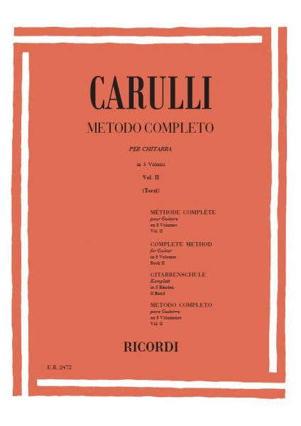 CARULLI F. - METODO COMPLETO PER CHITARRA VOL. II