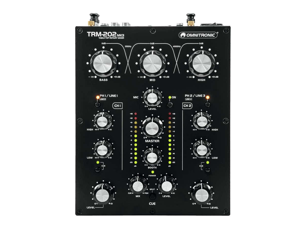 TRM-202MK3 - MEZCLADOR ROTATIVO DE 2 CANALES