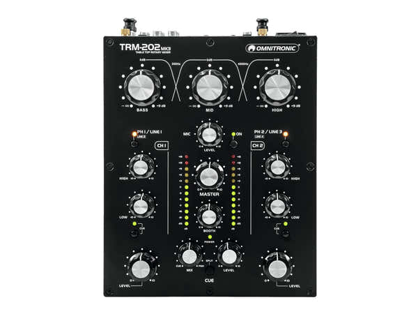 OMNITRONIC DJ TRM-202MK3 - MEZCLADOR ROTATIVO DE 2 CANALES