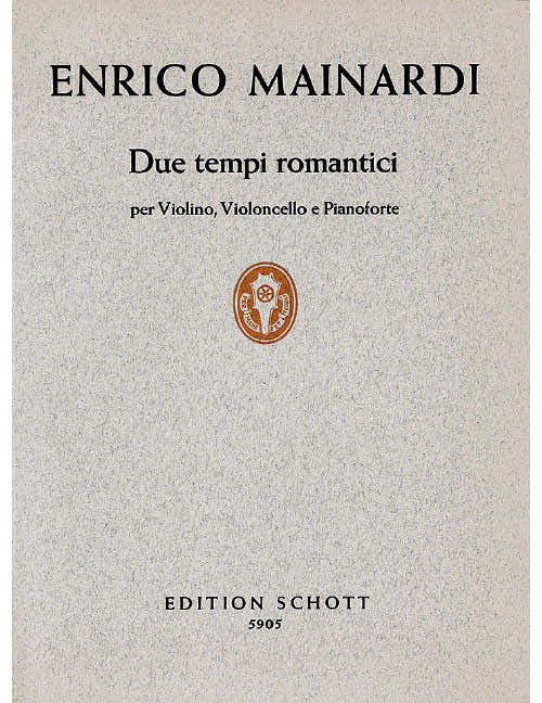 Mainardi - Due Tempi Romantici - Piano Trio