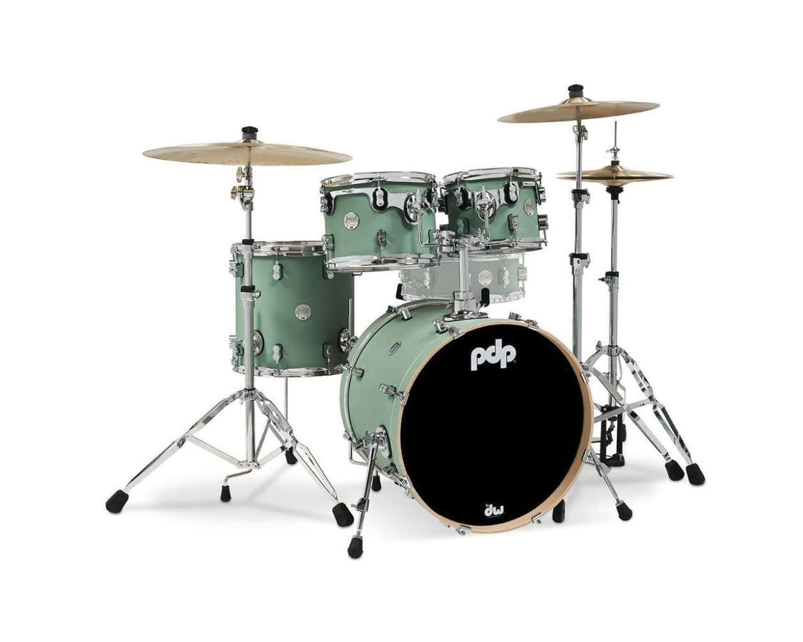 SHELL SET CONCEPT MAPLE FINISH PLY CM4 KIT 20" SATIN SEAFOAM PDCM20FNSF
