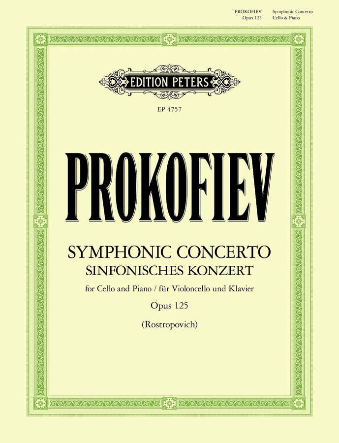Prokofiev - Symphonic Concerto for Cello and Piano Op. 125