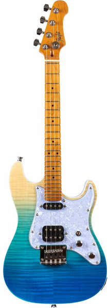 Flight Pathfinder Tenor Electric Ukulele - Trans Blue -