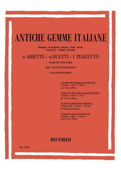 Antiche Gemme Italiane - Chant et Piano